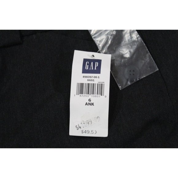 NWT Gap Curvy Ankle Pants Women's Size 6 Stretch Casual Wear Gray - Picture 6 of 8